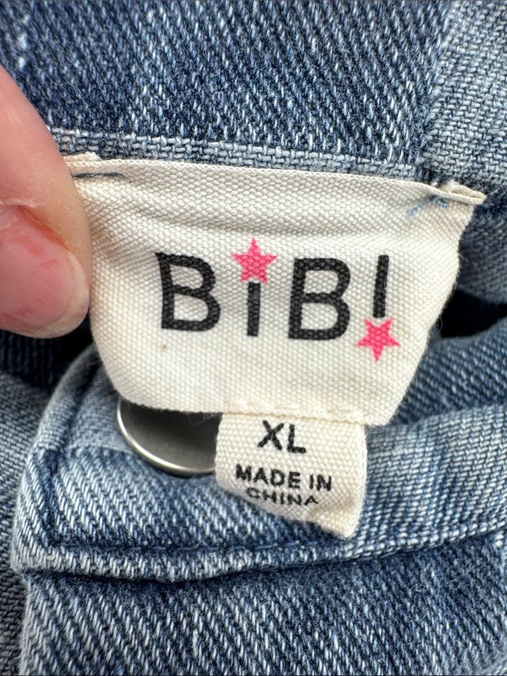 Bibi Checkerboard Denim Cargo wide leg barrel Jeans Pants Two-Tone Blue XL denim - Picture 9 of 11